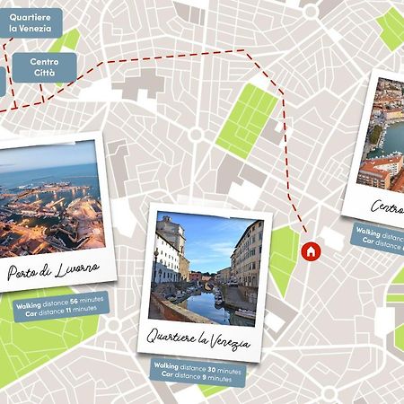 Free Parking Appartamento 5 Stelle Elegante Con Suite Ліворно Екстер'єр фото