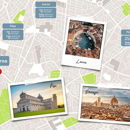 Free Parking Appartamento 5 Stelle Elegante Con Suite Ліворно Екстер'єр фото